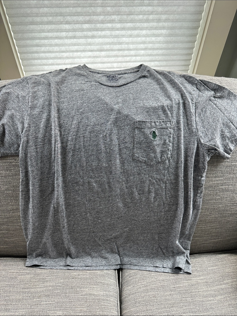 Polo by Ralph Lauren Heather Gray Short-Sleeve Pocket Tee